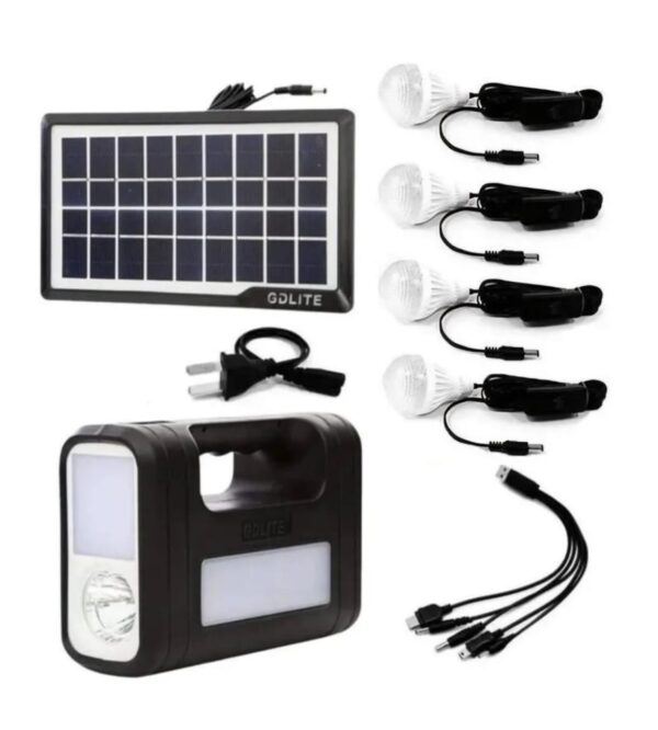 KIT SOLAR 4 BOMBILLOS , PLANTA SOLAR